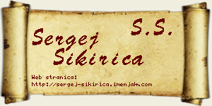 Sergej Sikirica vizit kartica